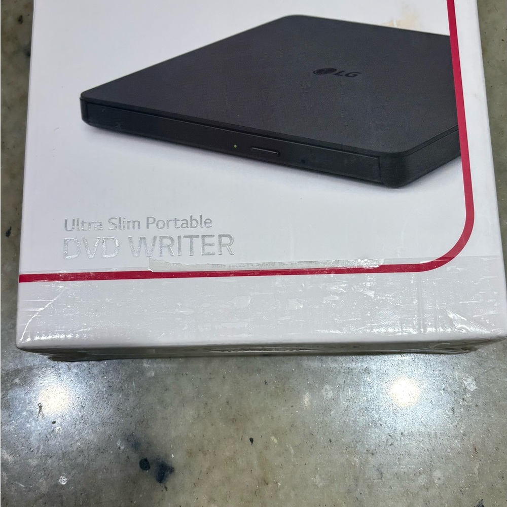 LG External DVD Drive with White Finish